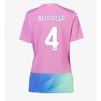 Camisa de time de futebol AC Milan Ismael Bennacer #4 Replicas 3º Equipamento Feminina 2023-24 Manga Curta
